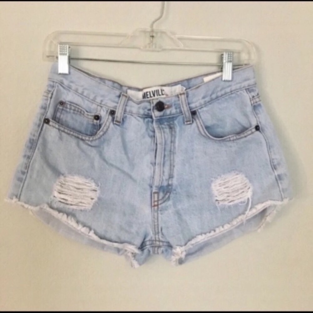 Brandy Melville High Waist Denim Shorts S